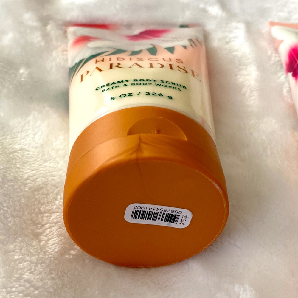 Bath & Body Works Hibiscus Paradise Creamy Body Scrub & Shea Body Cream. NWT. - Picture 3 of 5